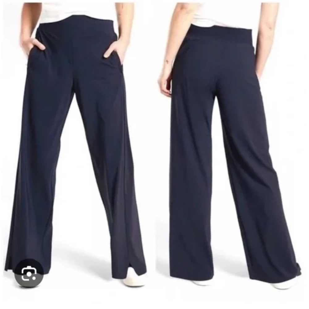 Athleta Navy Cosmic Pant Wide Leg